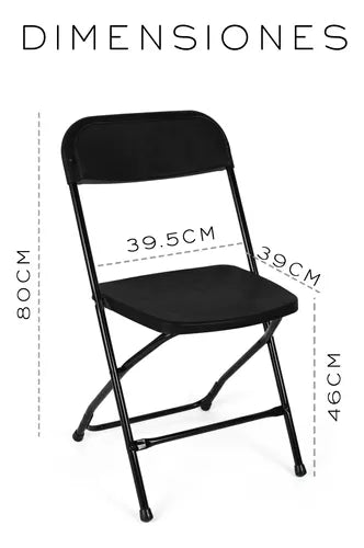 PACK DE 6 SILLAS PLEGABLES DE PLASTICO