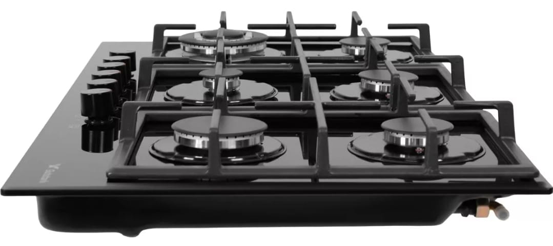 Parrilla de vidrio templado 6 quemadores 90x51cm GUTSTARK