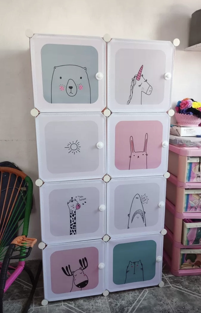 Closet Armario infantil plegable 4 niveles