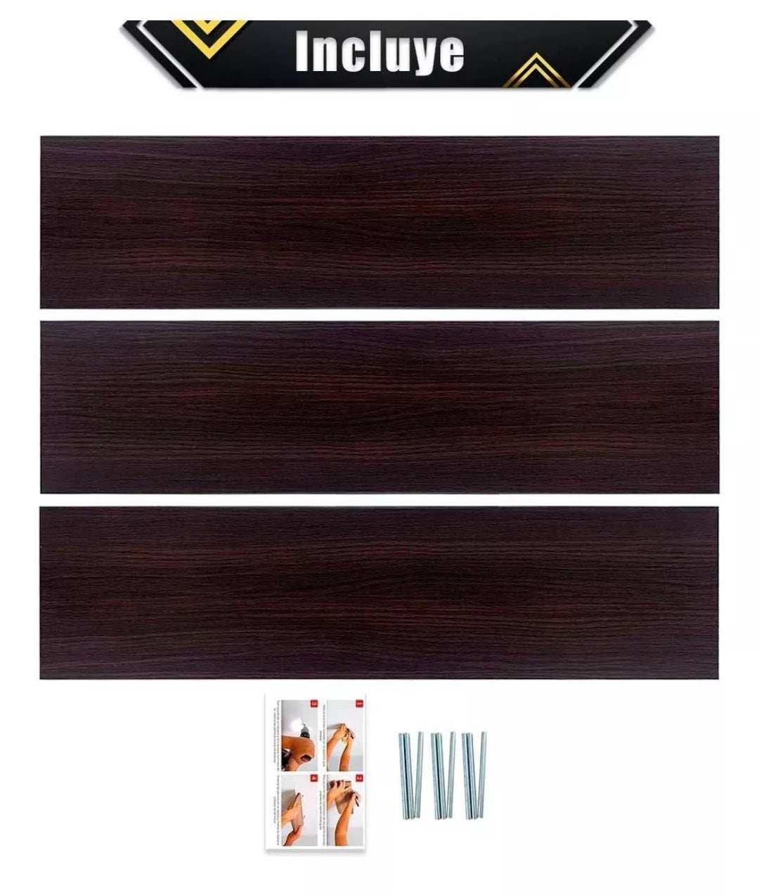 Repisas Flotantes Modernas de Melanina 80x20