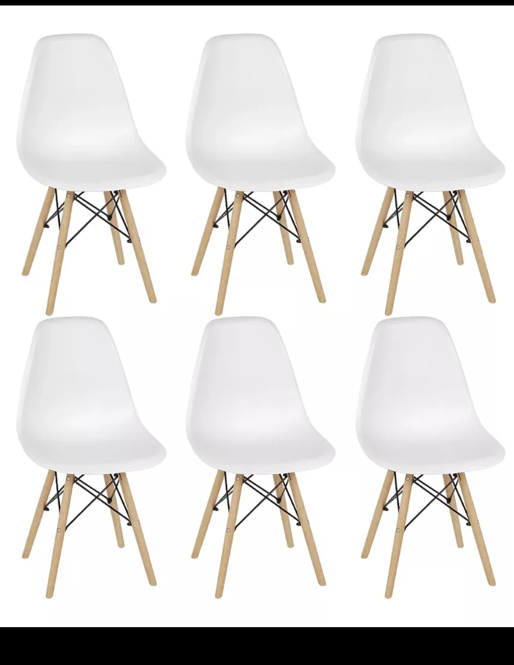 Set de 6 sillas eames