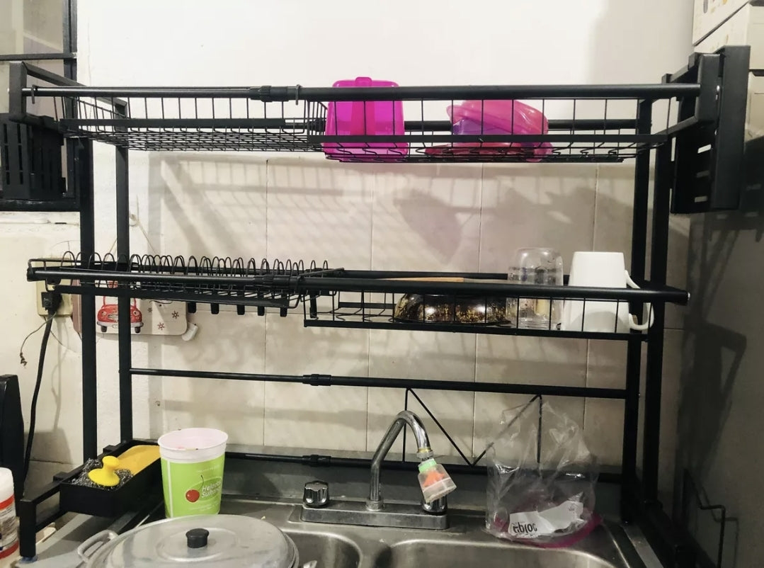 Escurridor 2 niveles ajustable 65 a 100cm