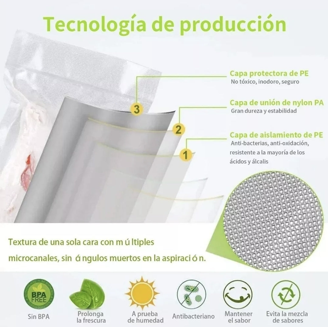 Selladora al vacío Vacuum Sealer + 120 bolsas