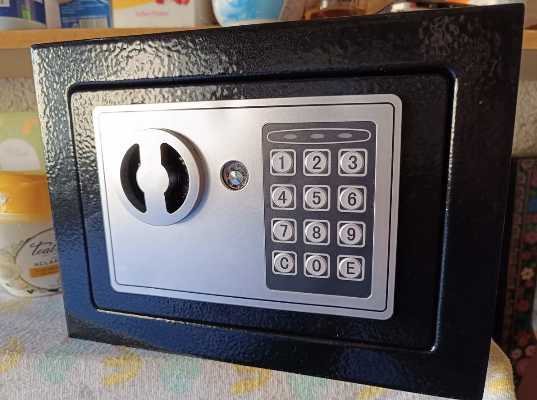 Caja Fuerte Digital De Alta Seguridad Con Código Y Llave