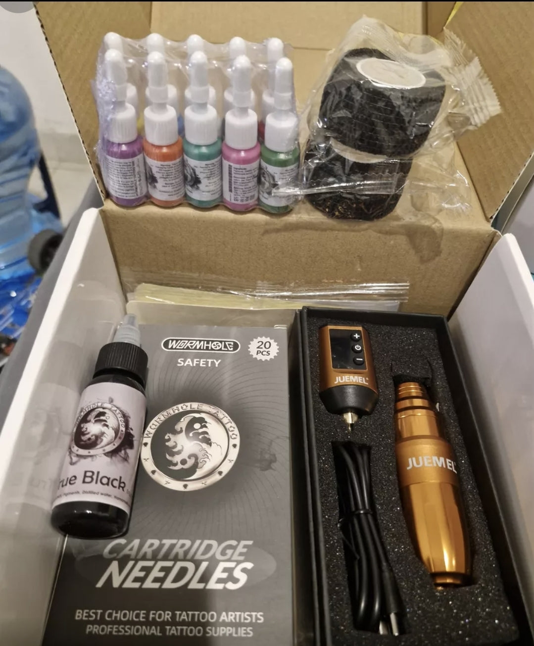 Kit para tatuar maquina inalámbrica profesional