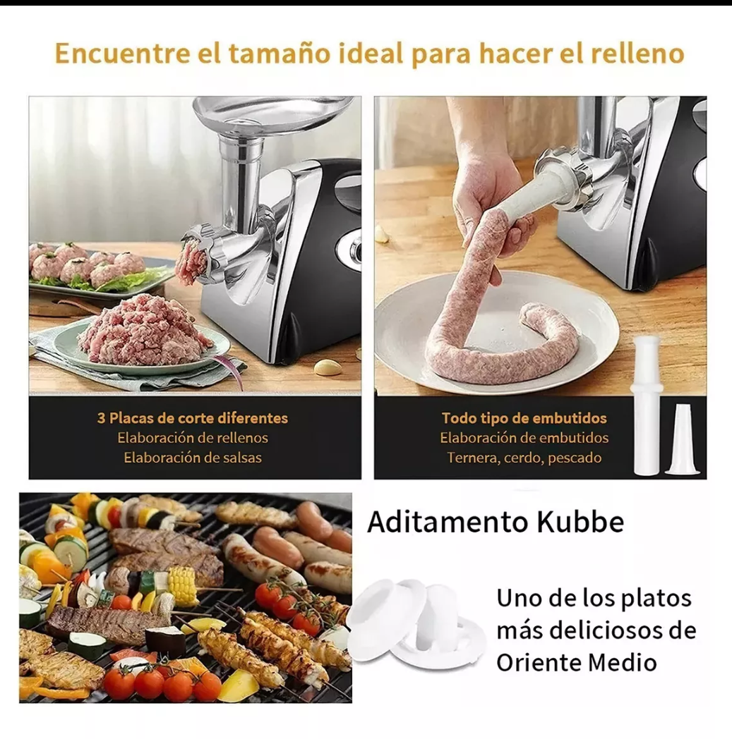 Molino de carne eléctrico 2800 wats