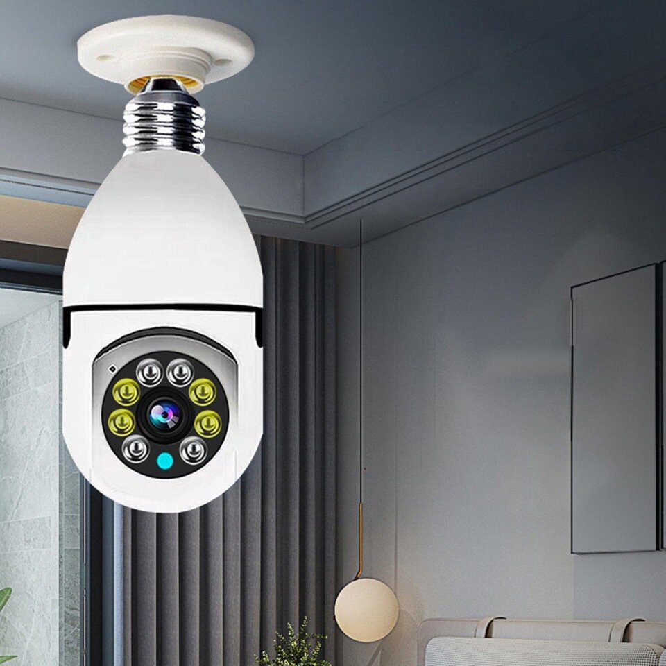 Kit de 2 cámaras de vigilancia WiFi tipo foco