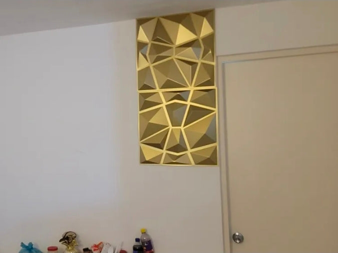 Paneles pvc dorado 50x50cm