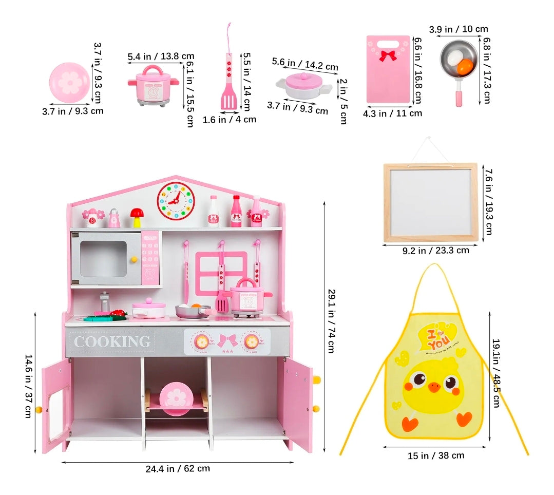 Cocina de madera simulación