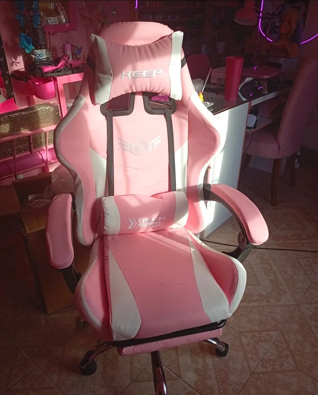 Silla Gamer Reclinable Giratoria Ergonómica