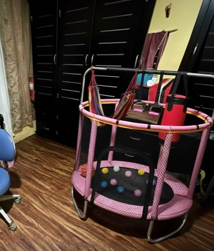 Trampolín infantil 140cm ROSA