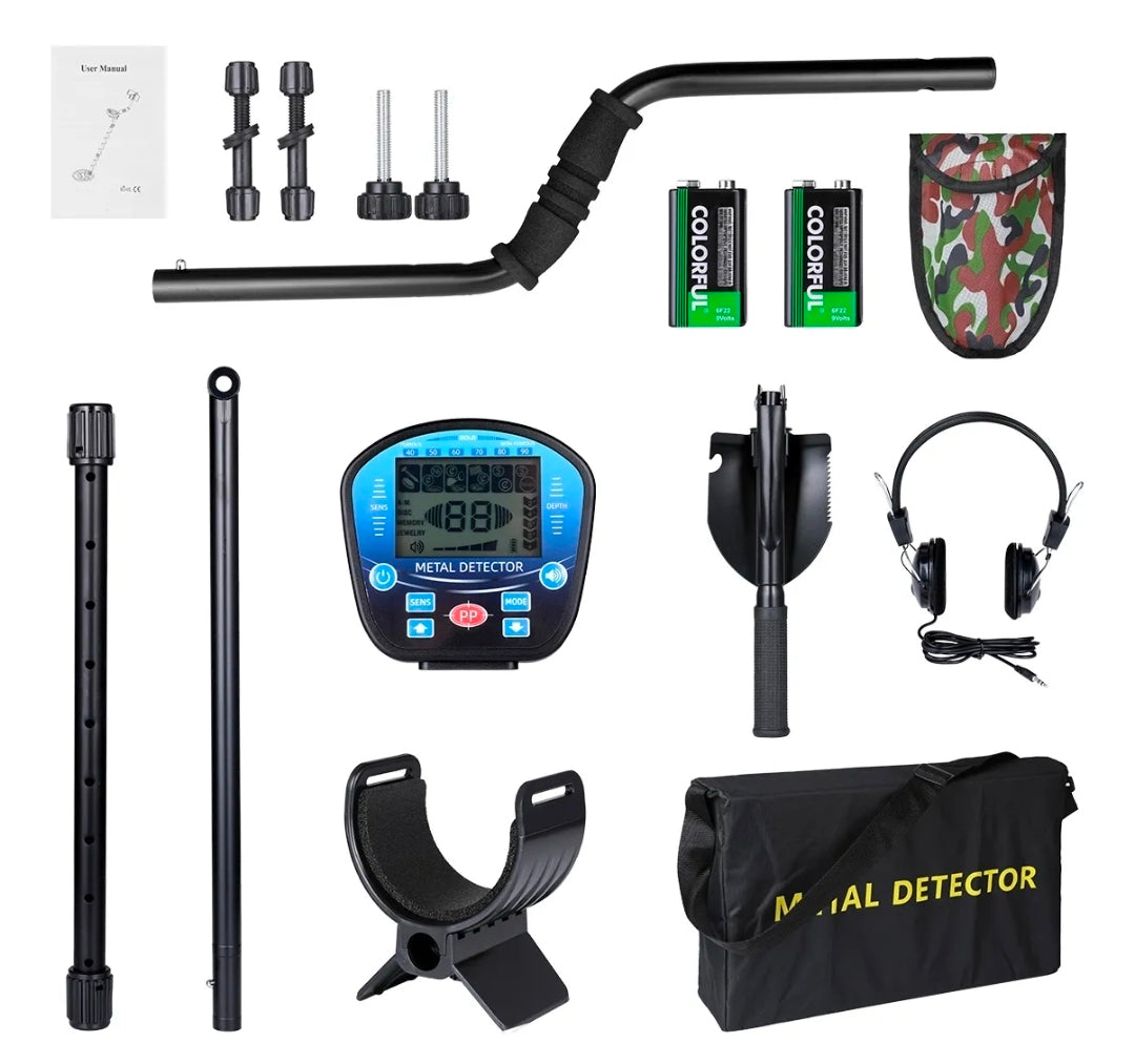 Detector De Metales Alta Precisión Impermeable 5 Modo+ LCD