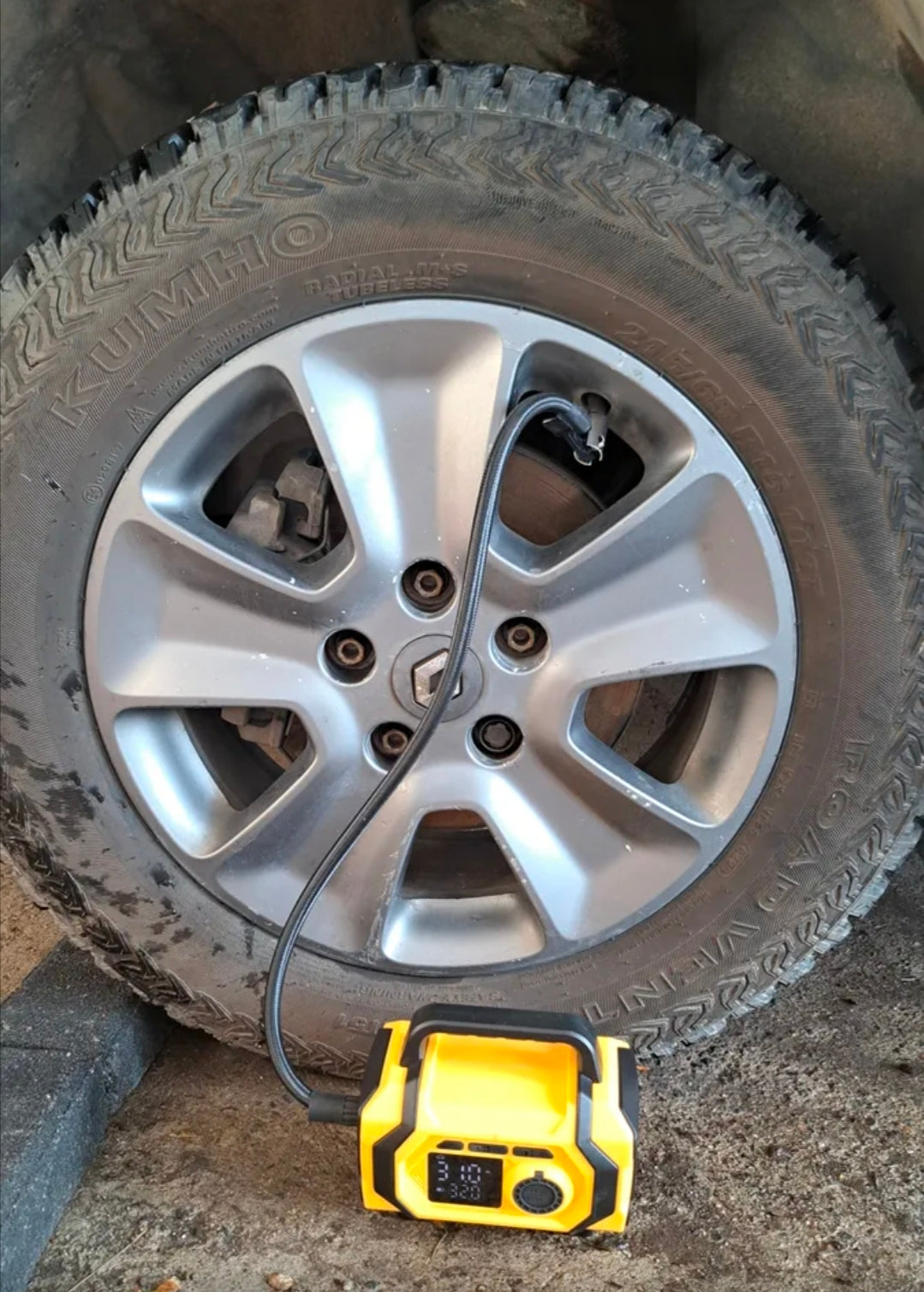 Arrancador De Batería De Auto Compresor De Aire 8000a Inflador 150psi Con Pantalla Con Smart Clip