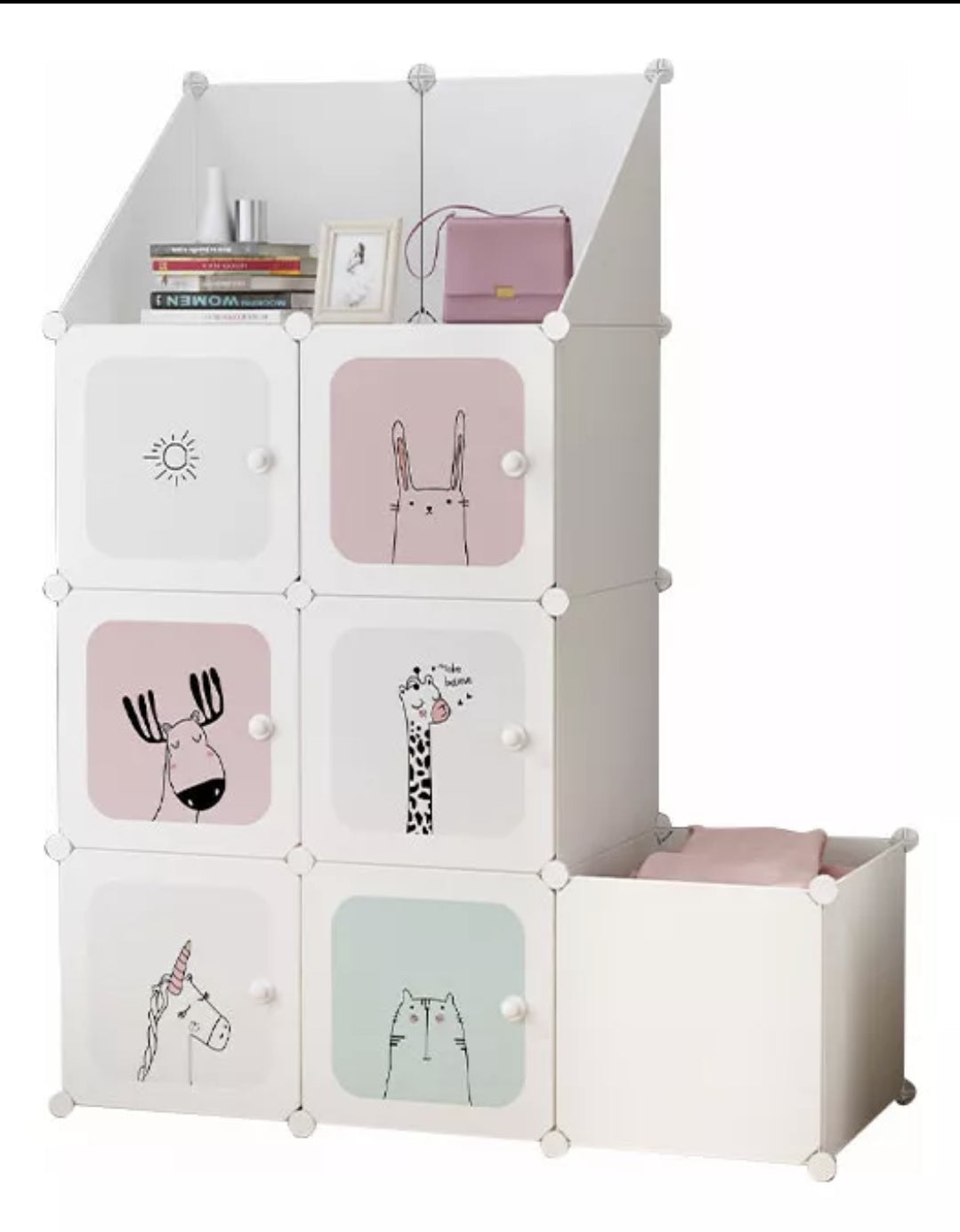 Closet Para niños 9 puertas y cesto