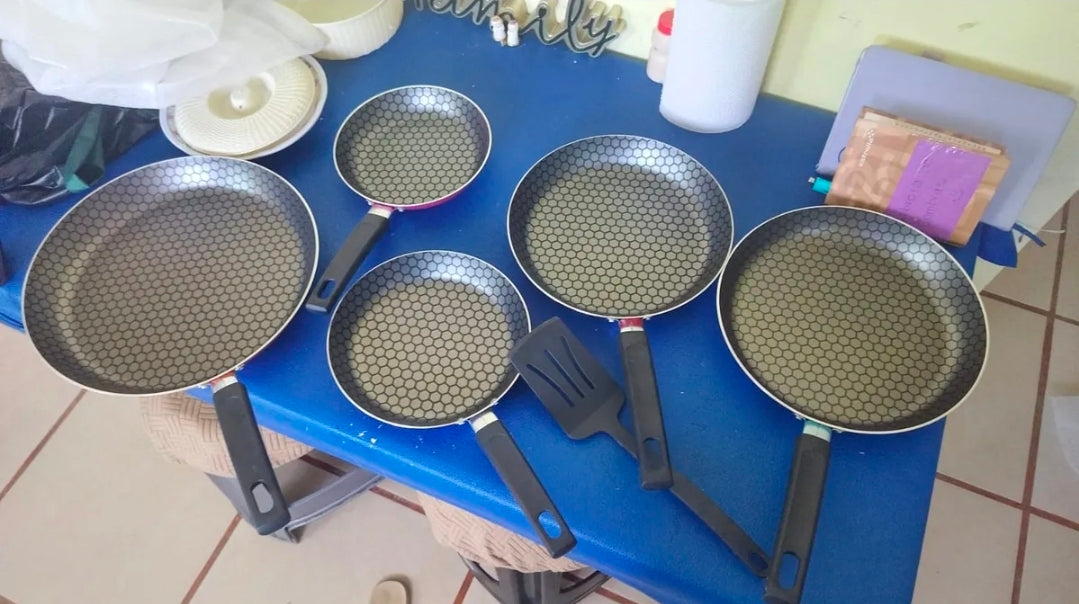 Juego De 5 Sartenes Cinsa Fashion Cook Con Antiadherente Thermocell