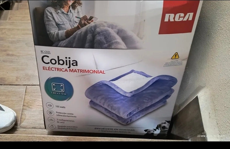 Cobija eléctrica lila