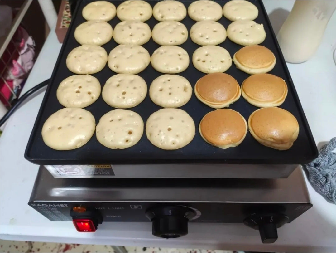 Máquina eléctrica para mini hotcakes 25pz