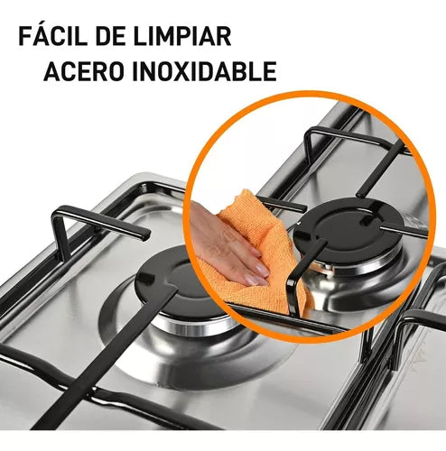 PARRILLA XIUDEEN ACERO INOXIDABLE 4 QUEMADORES