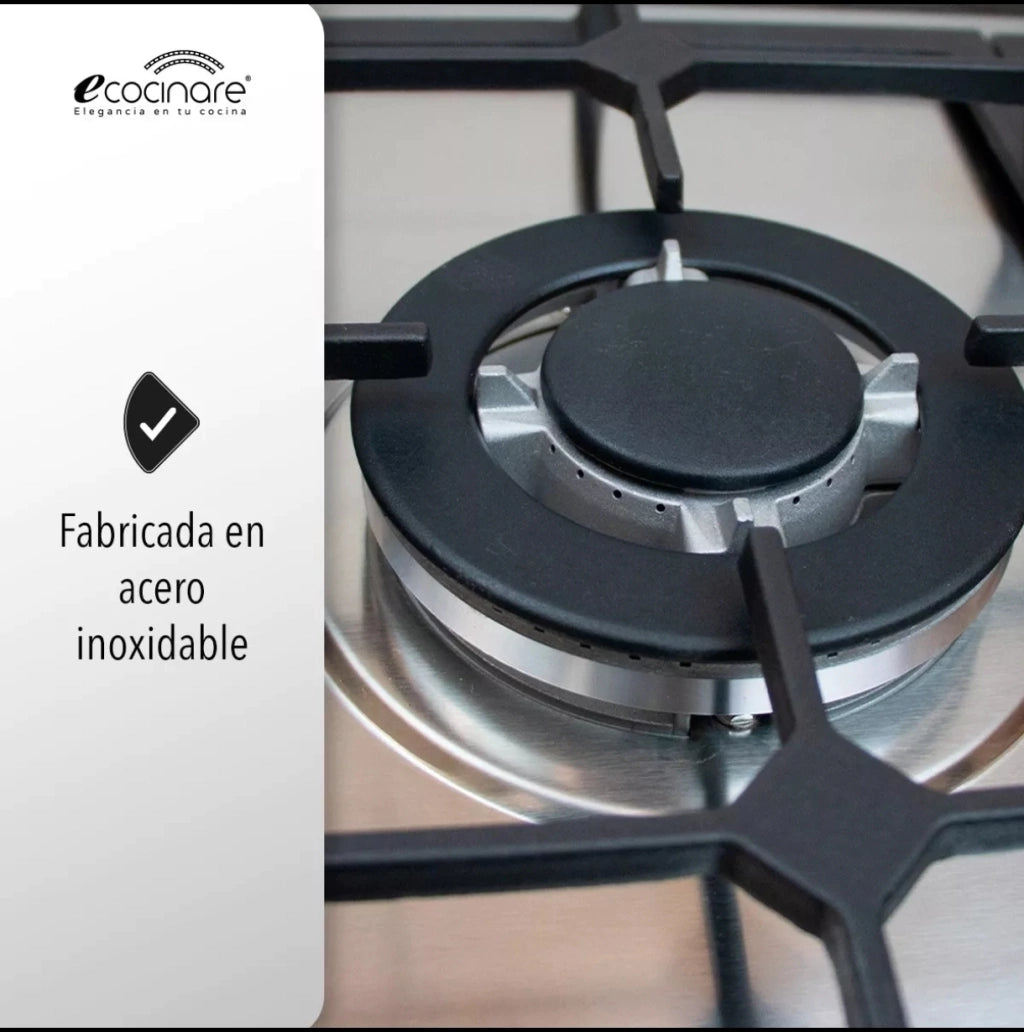 Parrilla Ecocinare Empotrable 5 Quemadores