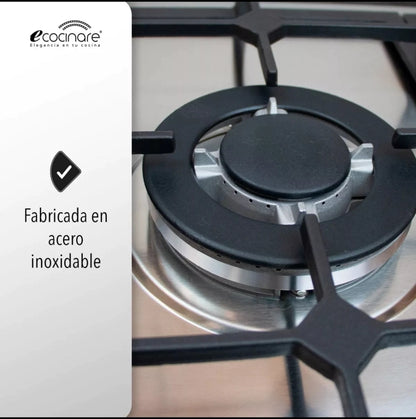 Parrilla Ecocinare Empotrable 5 Quemadores