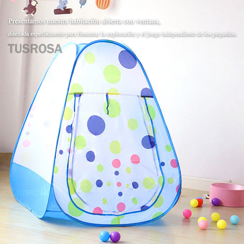 Tiendas Infantiles 3 En 1 Con Túnel, Piscina De Bolas Y Casa