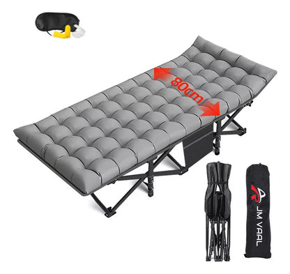 Catre Plegable Acampar Campismo Con Colchón 80x190cm