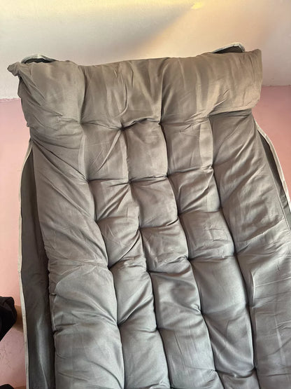 Catre Plegable Acampar Campismo Con Colchón 80x190cm