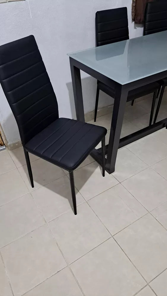 JUEGO DE 4 SILLAS ACOLCHONADAS VINIPIEL