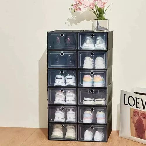 Cajas De Zapatos Apilables  PLÁSTICO FLEXIBLE ⚠️