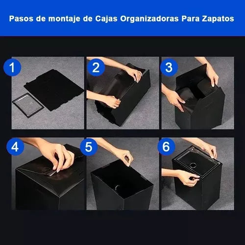 Cajas De Zapatos Apilables  PLÁSTICO FLEXIBLE ⚠️