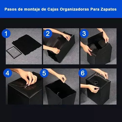 Cajas De Zapatos Apilables  PLÁSTICO FLEXIBLE ⚠️