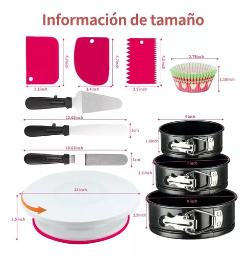 KIT DE PASTELES 700 PIEZAS  SET BOQUILLAS BASE PARA DECORACIÓN