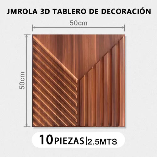 Paneles Decorativo 3d De Pared Para El Hogar 50x50cm
