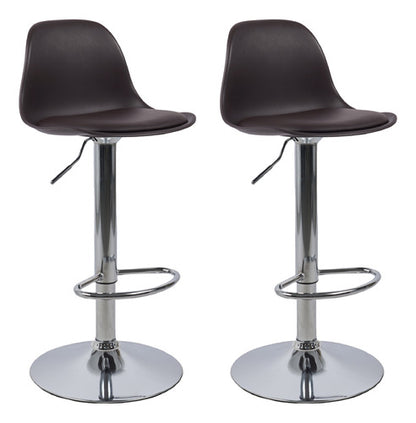 2 bancos modelo Tulip con asiento acolchado