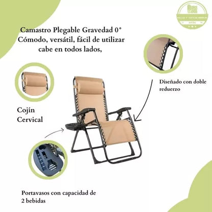 Camastro Silla Gravedad Cero