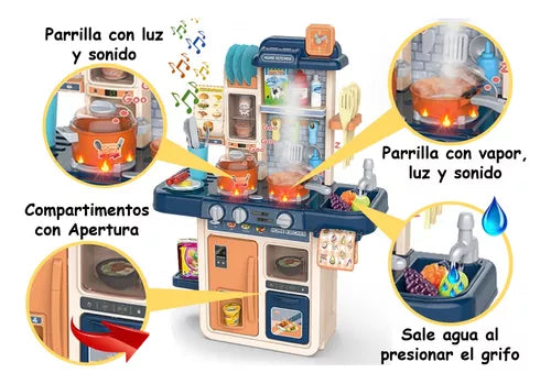 Cocinita infantil con luz y sonido 47x63cm