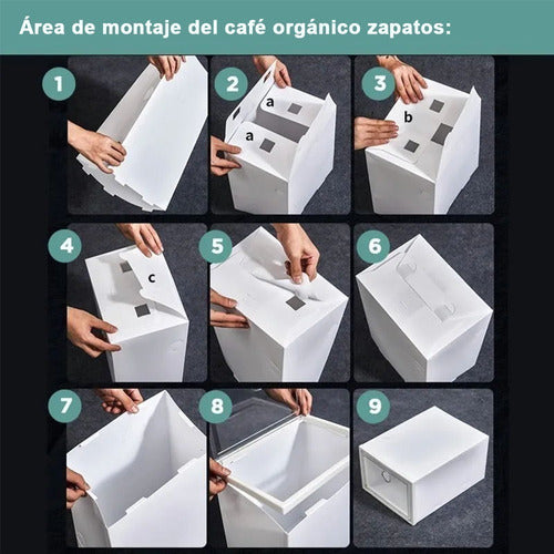 Cajas De Zapatos Apilables  PLÁSTICO FLEXIBLE ⚠️