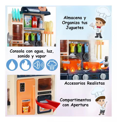 Cocinita infantil con luz y sonido 47x63cm