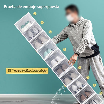 Cajas De Zapatos Apilables  PLÁSTICO FLEXIBLE ⚠️