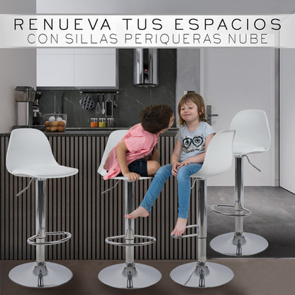 2 bancos modelo Tulip con asiento acolchado