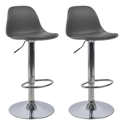 2 bancos modelo Tulip con asiento acolchado