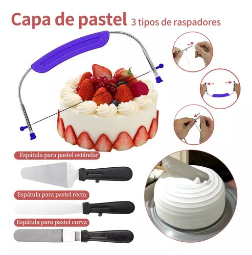 KIT DE PASTELES 700 PIEZAS  SET BOQUILLAS BASE PARA DECORACIÓN