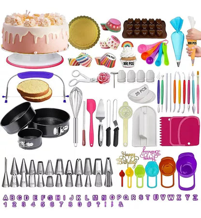 KIT DE PASTELES 700 PIEZAS  SET BOQUILLAS BASE PARA DECORACIÓN