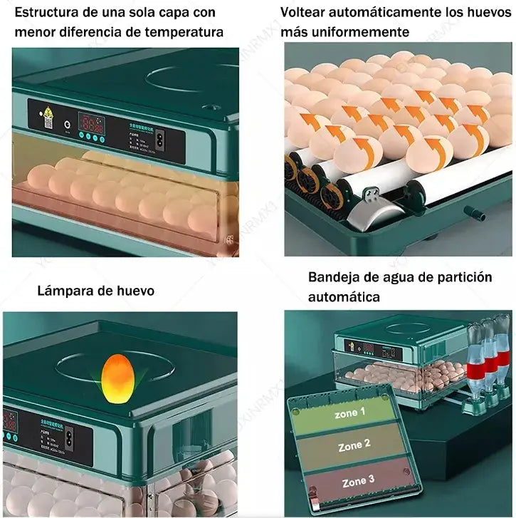Incubadora Automática Para 64 Huevos De Pollos Y Aves