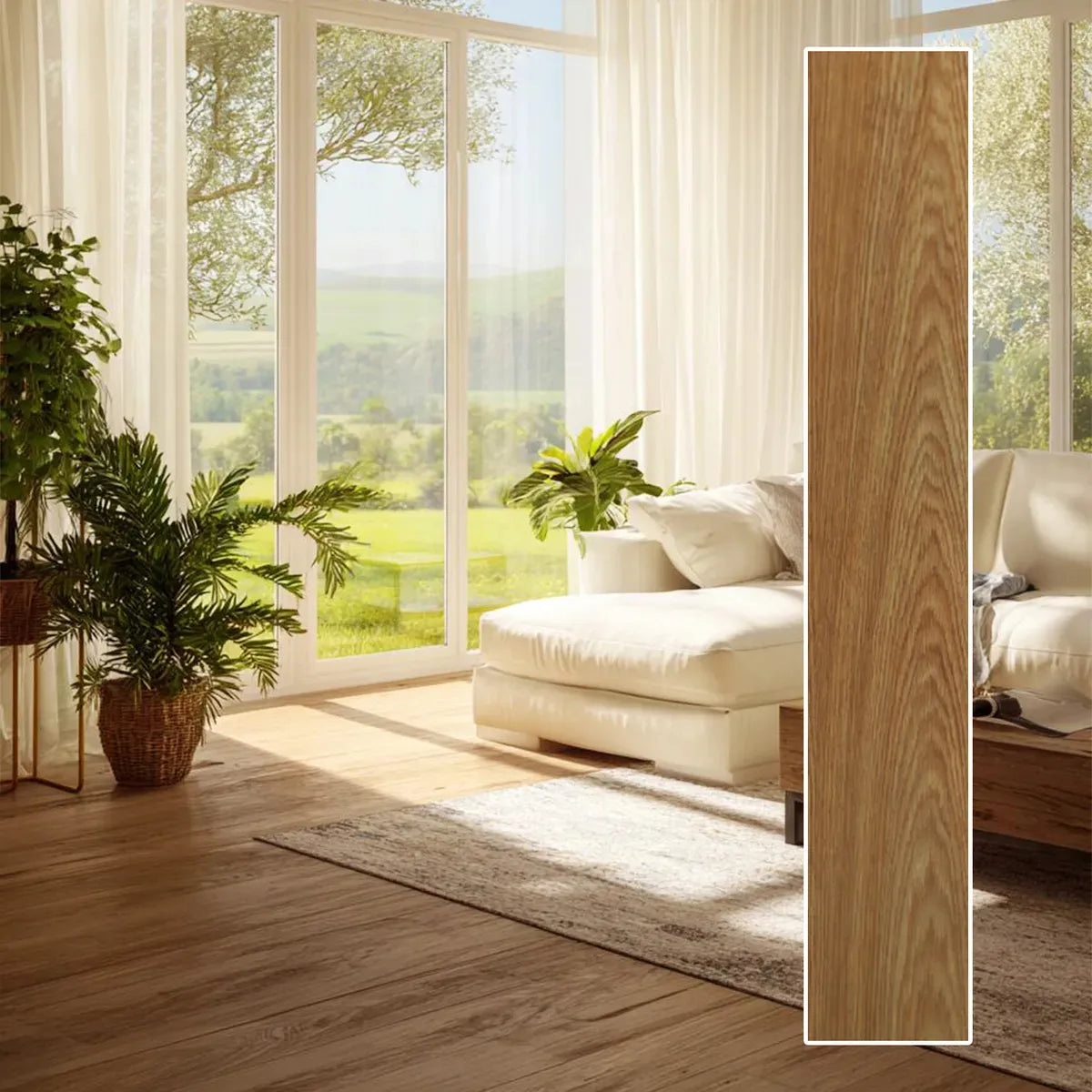 Piso Tipo Duela Autoadherible Sintética PVC