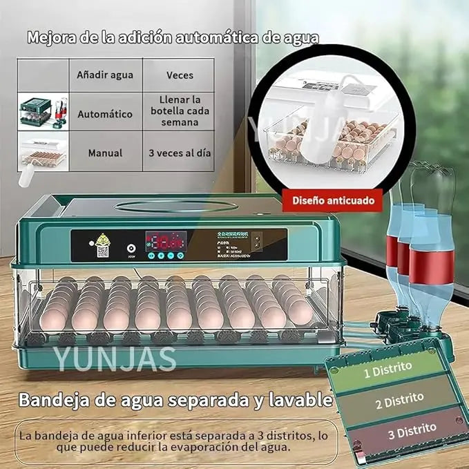 Incubadora Automática 24 Huevo 360° Giro Control Temperatura