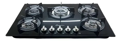 PARRILA  SHORBULL VIDRIO TEMPLADO 5 QUEMADORES