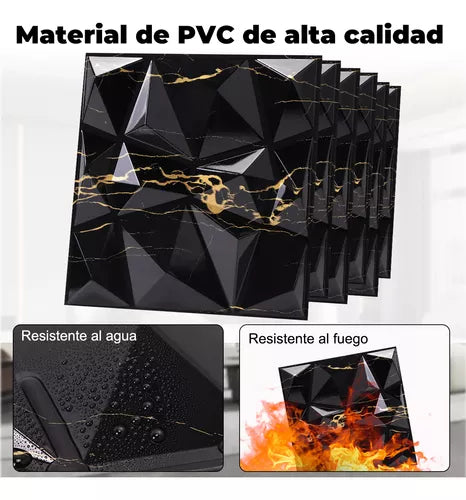 33piezas Paneles Decorativos 3d Pvc Para Paredes 30cm X 30cm