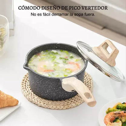 Bateria De Cocina, Juego De Ollas Y Sarten 10 Piezas Negro ChefOlla Sophia