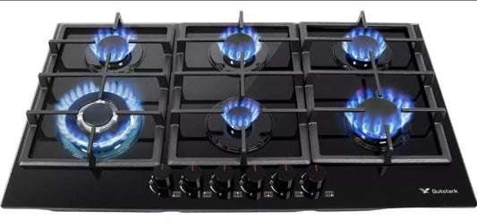 Parrilla de vidrio templado 6 quemadores 90x51cm GUTSTARK